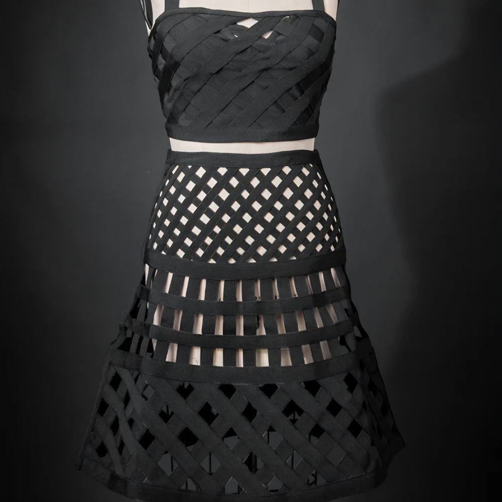 Heavy Red Skirt+top Set